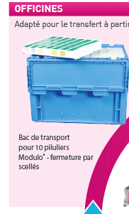 Bac de transport