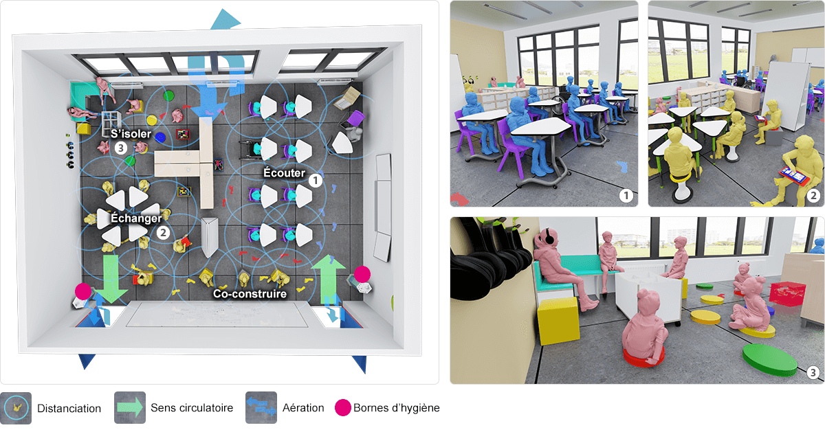 Classe primaire de 40 m2